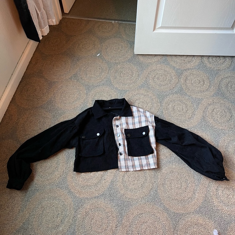 Corduroy patterned jacket